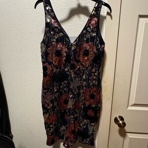 Floral Sequin Dress